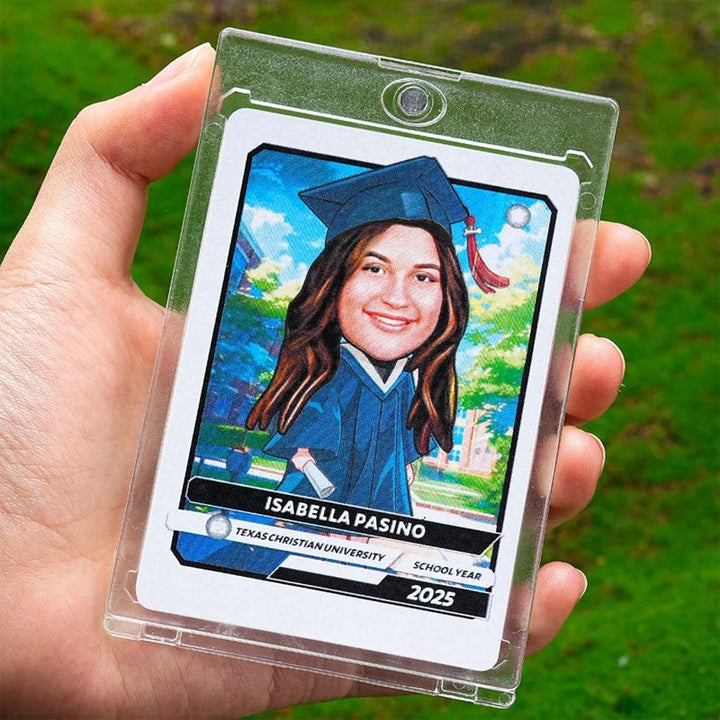 Personalized Encouraging American Cartoon Graduation Card - Canvasgiftco
