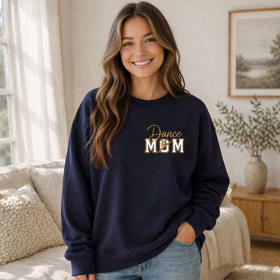 Personalized Glitter Sports Mom Sweatshirt - Canvasgiftco