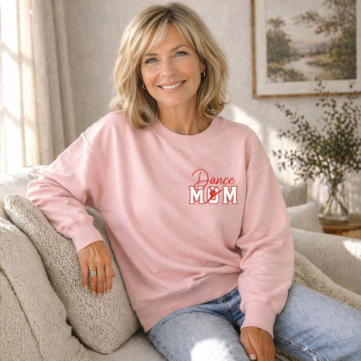 Personalized Glitter Sports Mom Sweatshirt - Canvasgiftco