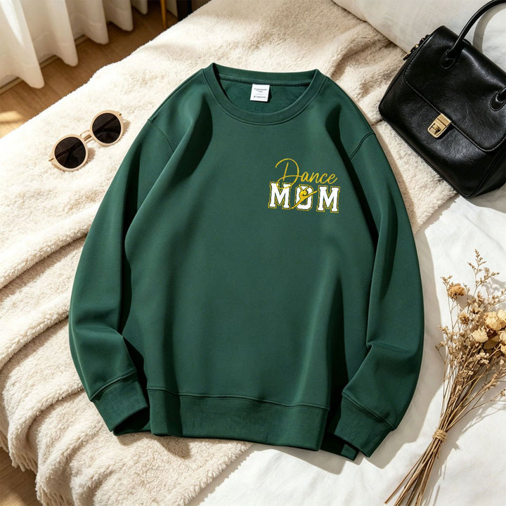 Personalized Glitter Sports Mom Sweatshirt - Canvasgiftco
