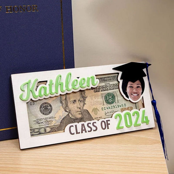 Personalized Graduation Cap Photo Money Holder - Canvasgiftco