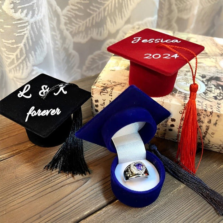 Personalized Graduation Cap Ring Box - Canvasgiftco