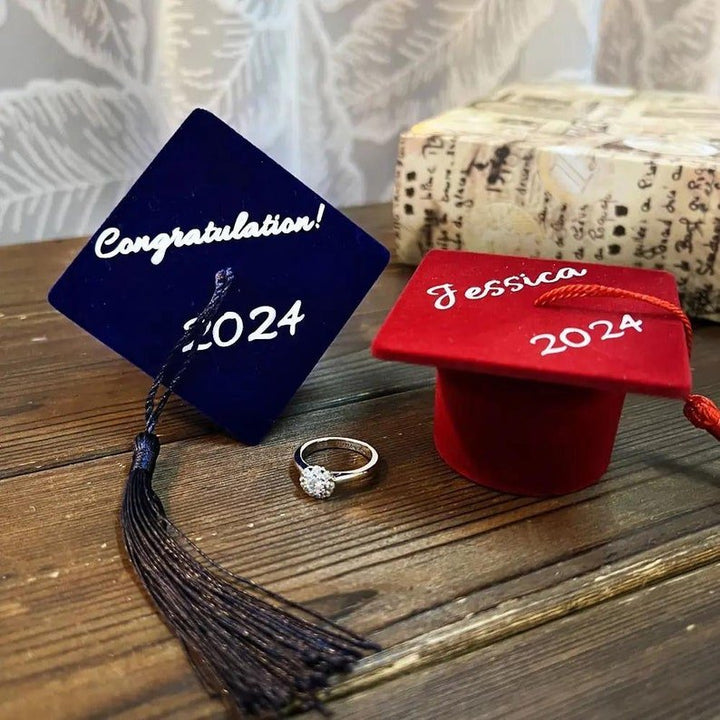 Personalized Graduation Cap Ring Box - Canvasgiftco