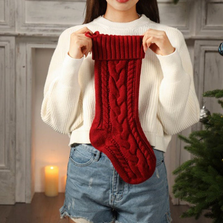 Personalized Hand Embroidered Christmas Stocking Decorations, Sock Gift Bags - Canvasgiftco