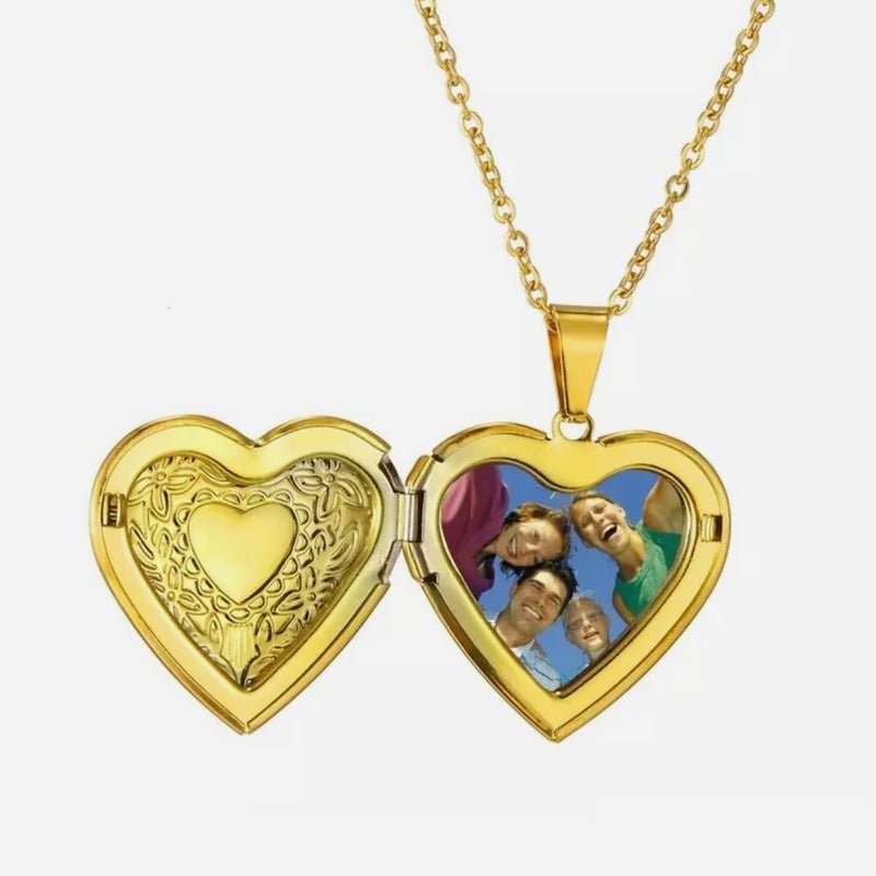 Personalized Heart Pattern Pendant Necklace - Canvasgiftco