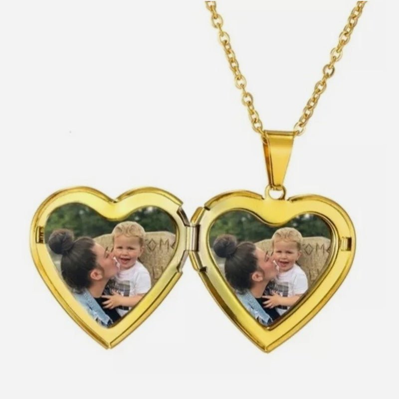 Personalized Heart Pattern Pendant Necklace - Canvasgiftco
