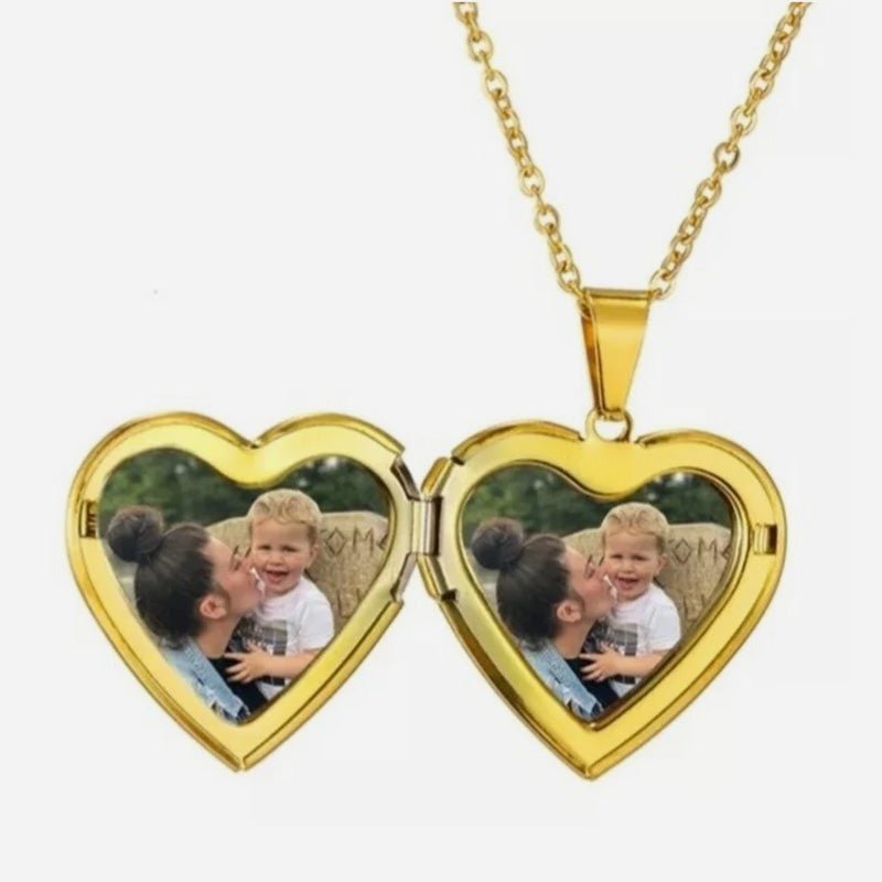 Personalized Heart Pattern Pendant Necklace - Canvasgiftco