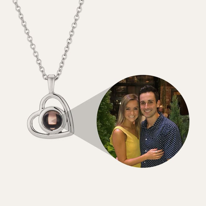 Personalized Heart Photo Necklace - Canvasgiftco