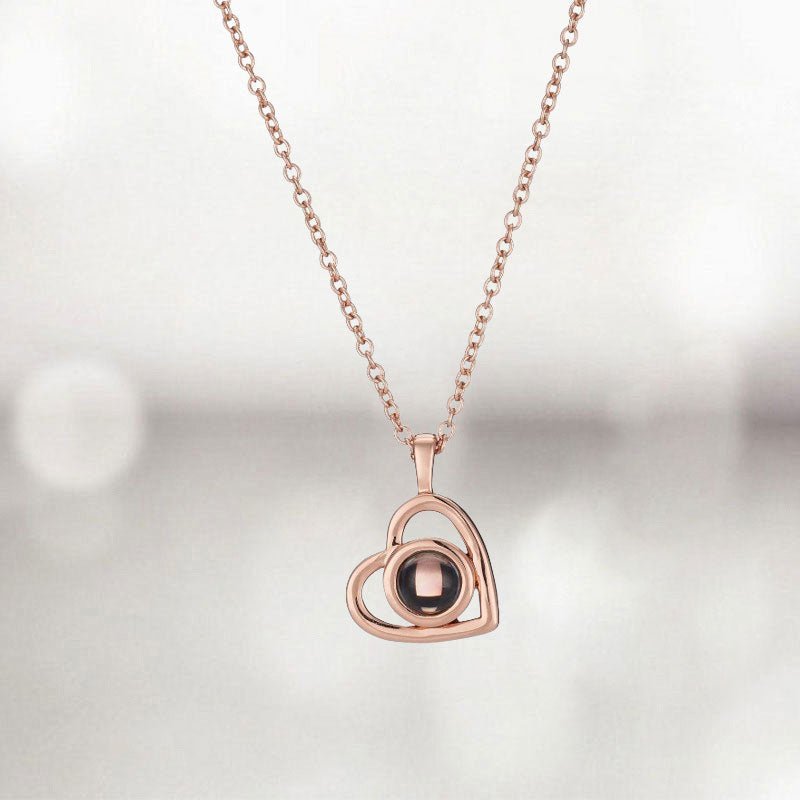 Personalized Heart Photo Necklace - Canvasgiftco