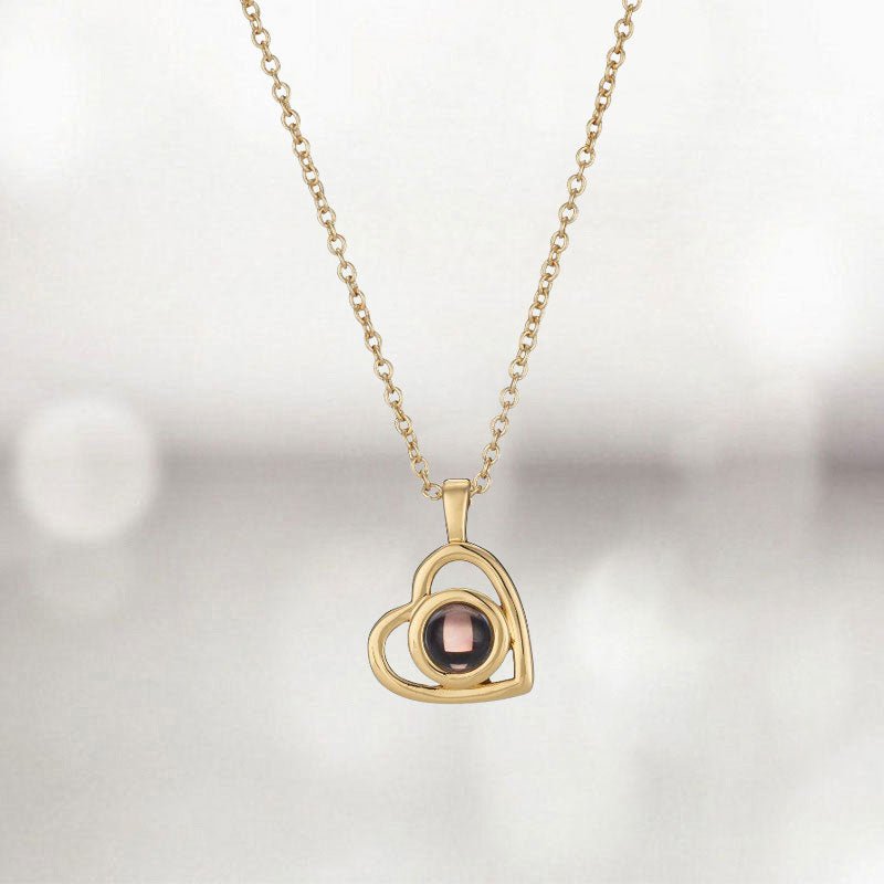 Personalized Heart Photo Necklace - Canvasgiftco