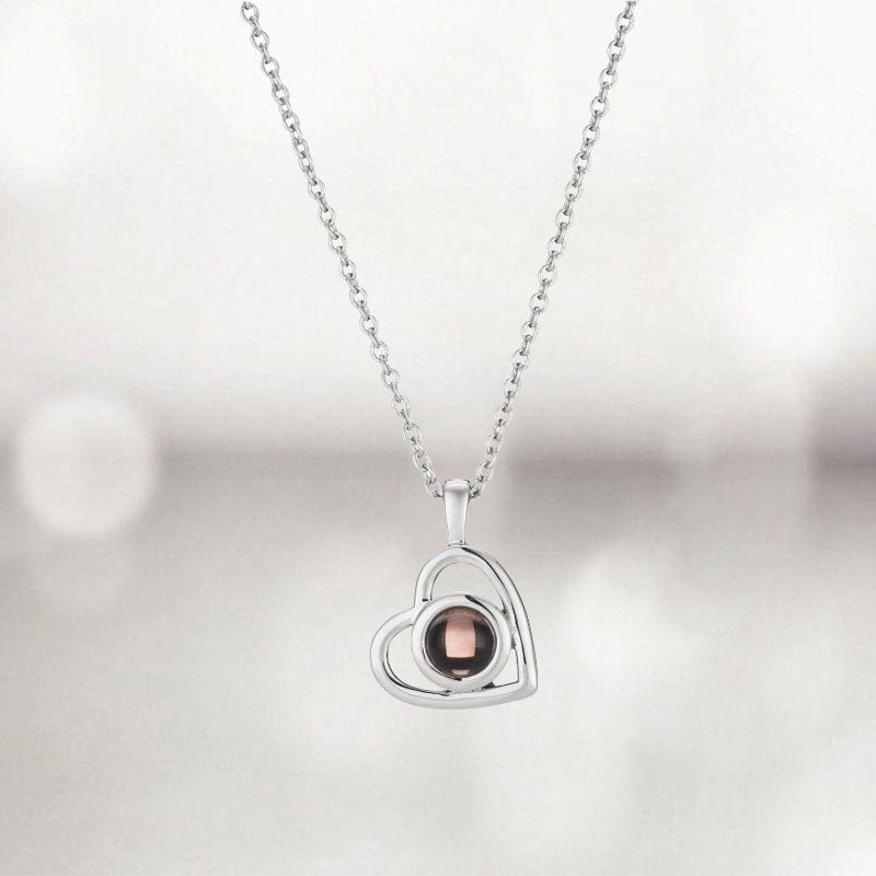 Personalized Heart Photo Necklace - Canvasgiftco