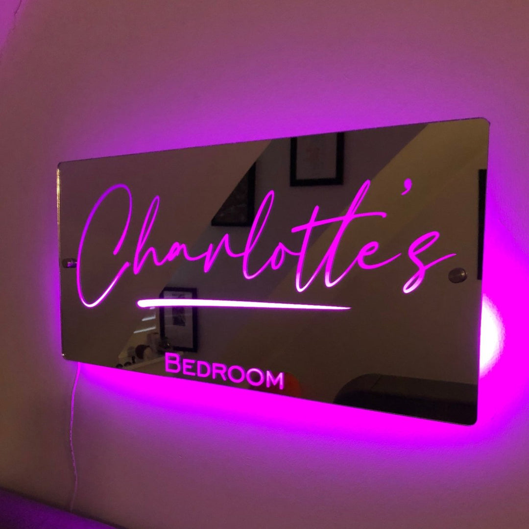 Personalized Light Up Name Mirror - Canvasgiftco