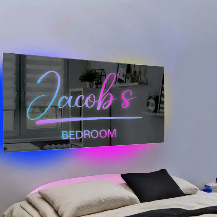 Personalized Light Up Name Mirror - Canvasgiftco