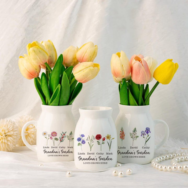 Personalized Mini Vase for Home - Mother's Day Gift for Mom, Grandma - Canvasgiftco