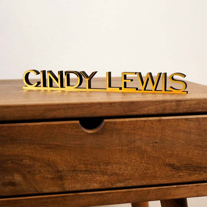 Personalized Mirror Acrylic Name Three - dimensional Sign Nursery Decoration - Canvasgiftco