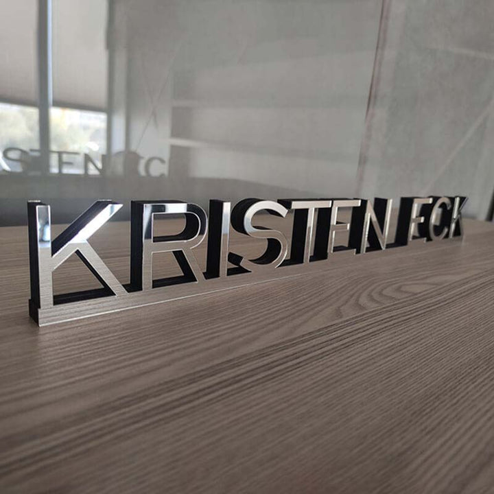 Personalized Mirror Acrylic Name Three - dimensional Sign Nursery Decoration - Canvasgiftco