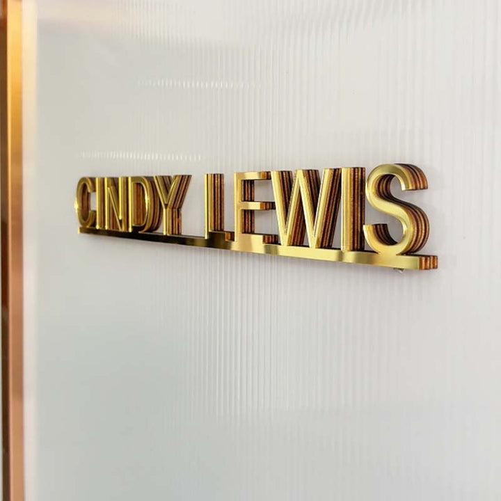 Personalized Mirror Acrylic Name Three - dimensional Sign Nursery Decoration - Canvasgiftco