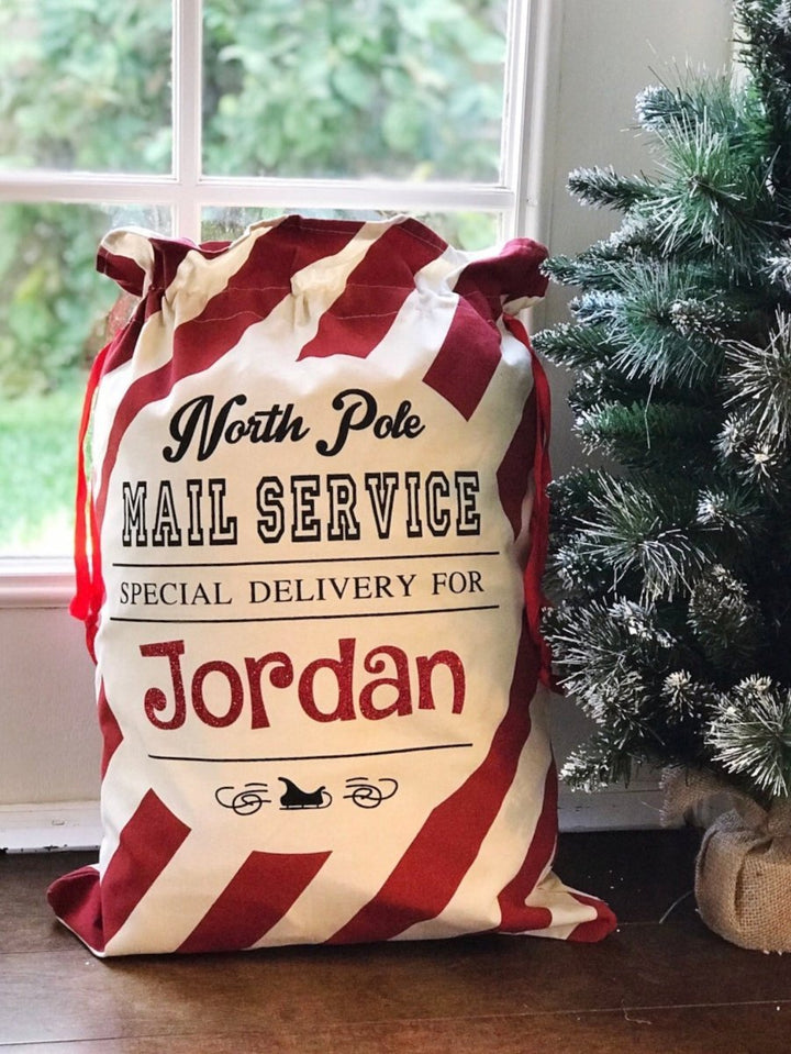 Personalized Name Christmas Gift Bag - Canvasgiftco