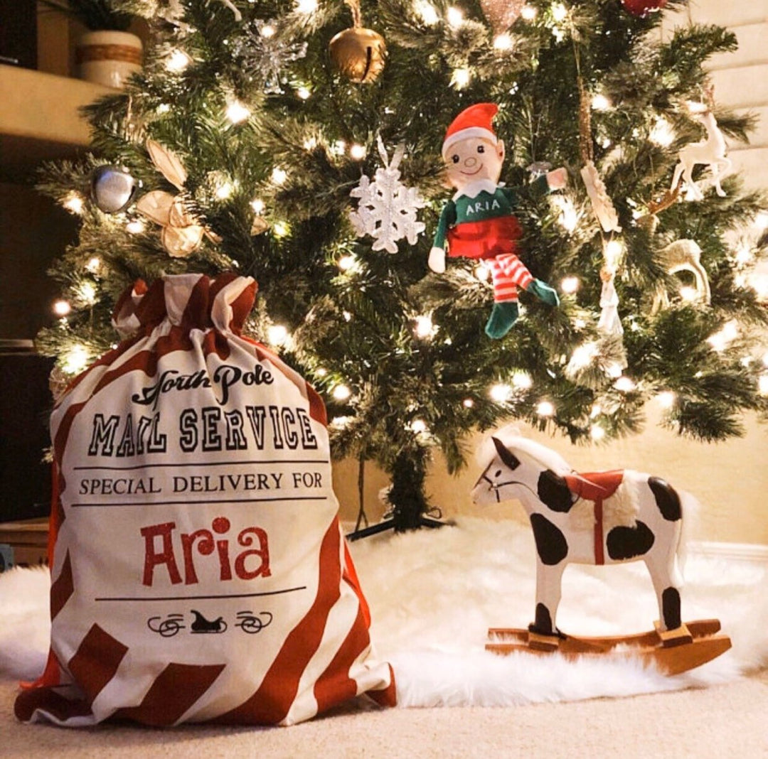 Personalized Name Christmas Gift Bag - Canvasgiftco