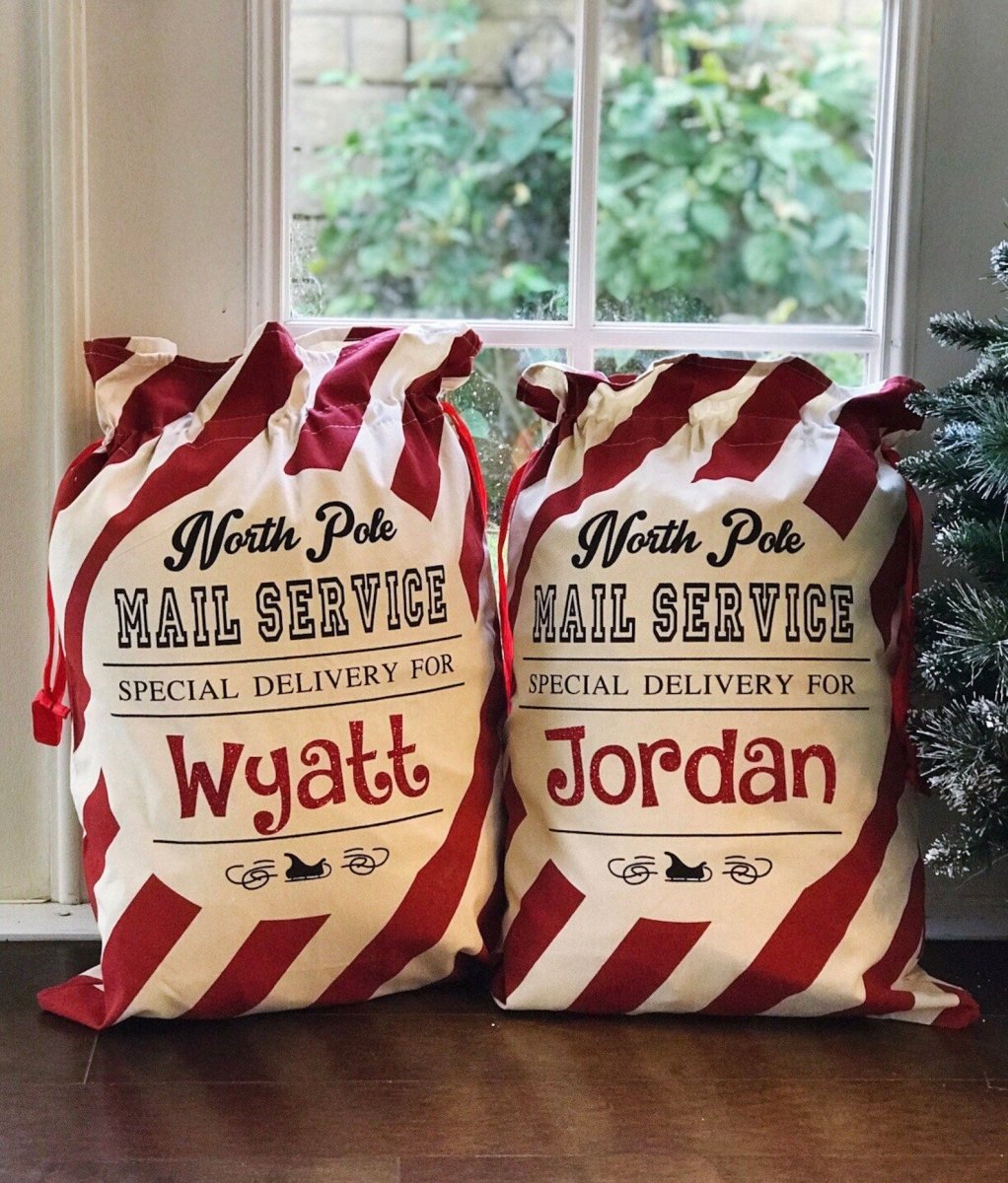 Personalized Name Christmas Gift Bag - Canvasgiftco