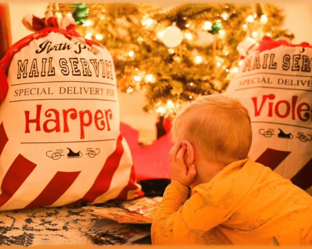 Personalized Name Christmas Gift Bag - Canvasgiftco