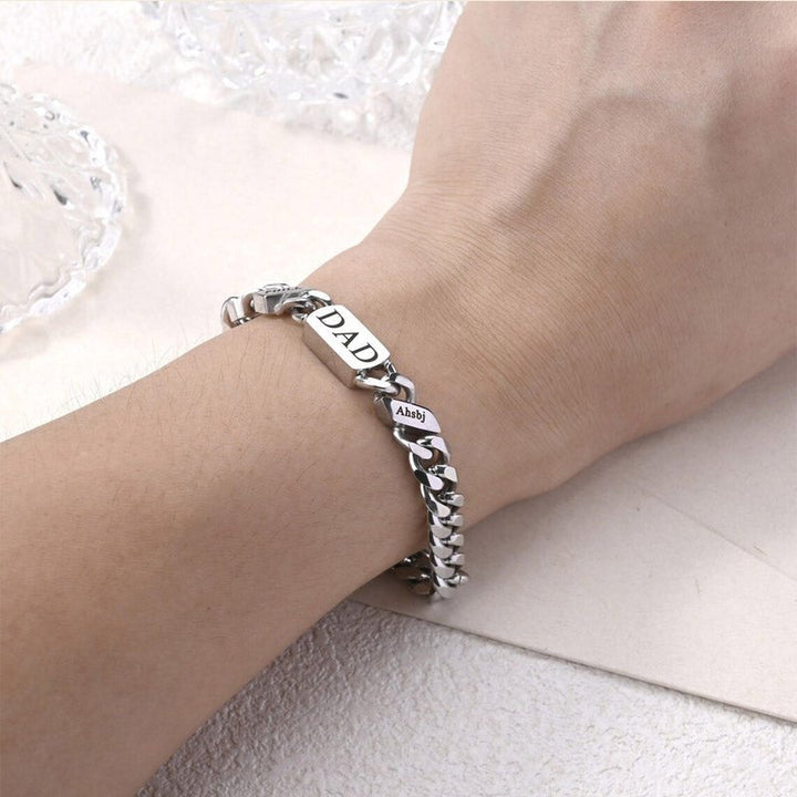 Personalized Name Fashion Bracelet - Thanksgiving/Christmas/Birthday/Father's Day Gift - Canvasgiftco