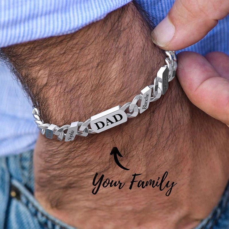 Personalized Name Fashion Bracelet - Thanksgiving/Christmas/Birthday/Father's Day Gift - Canvasgiftco
