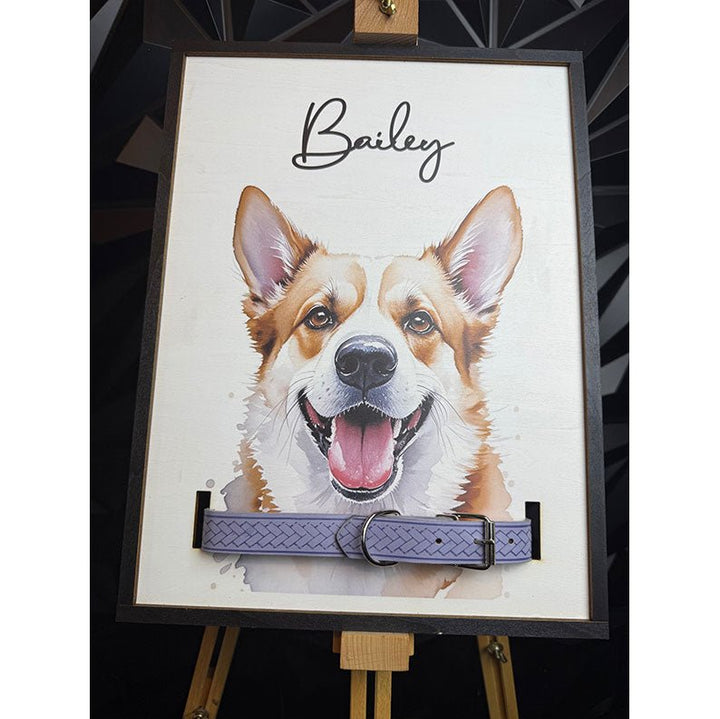 Personalized Pet Portrait with Collar Display – A Timeless Tribute to Your Beloved Companion - Canvasgiftco