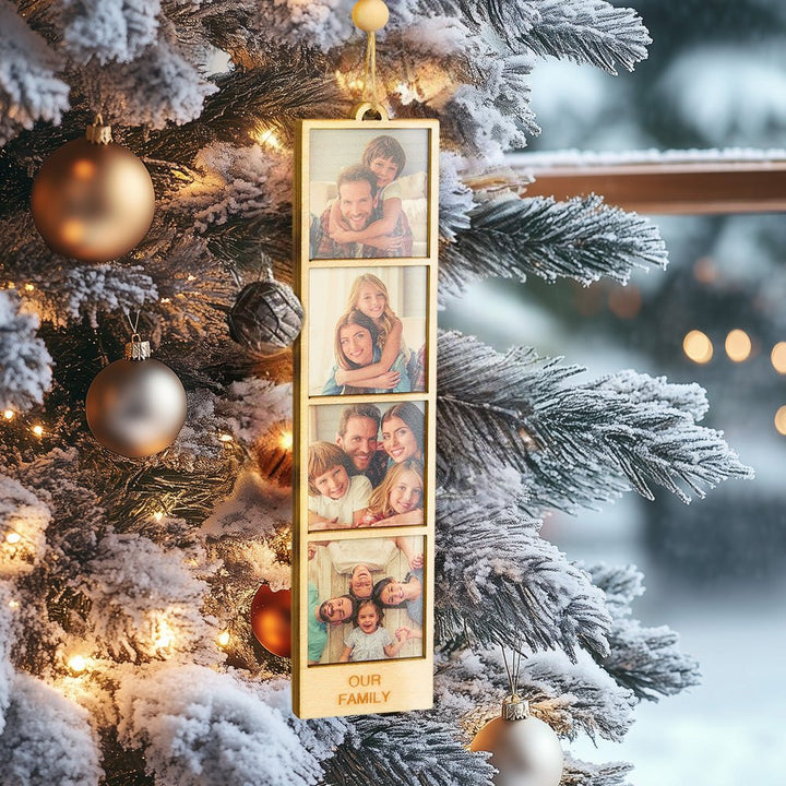 Personalized Photo Christmas Ornament Wooden Frame Ornament for Christmas Gifts - Canvasgiftco
