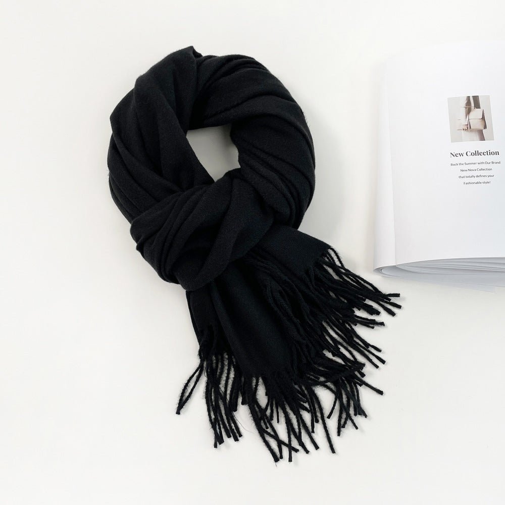 Personalized Ultra - Soft Warm Scarf with Birth Flower and Custom Text - Canvasgiftco