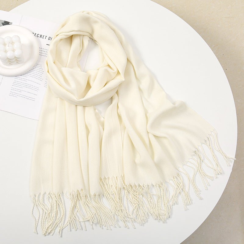 Personalized Ultra - Soft Warm Scarf with Birth Flower and Custom Text - Canvasgiftco