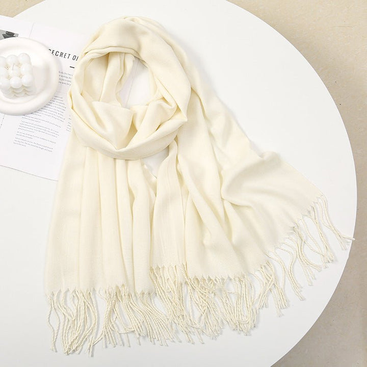 Personalized Ultra - Soft Warm Scarf with Birth Flower and Custom Text - Canvasgiftco