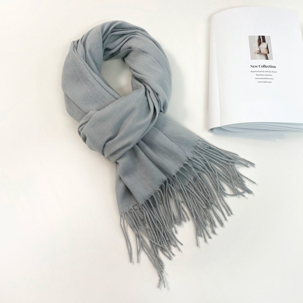 Personalized Ultra - Soft Warm Scarf with Birth Flower and Custom Text - Canvasgiftco