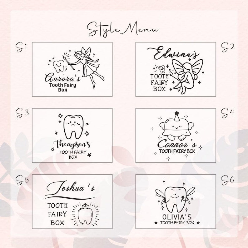 Personalized Wooden Tooth Fairy Box - Carve child's name - Canvasgiftco