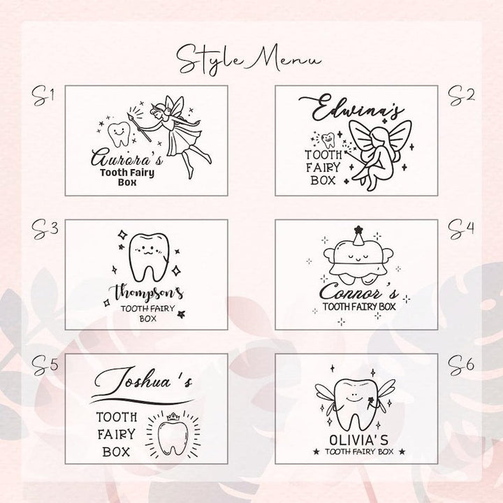 Personalized Wooden Tooth Fairy Box - Carve child's name - Canvasgiftco