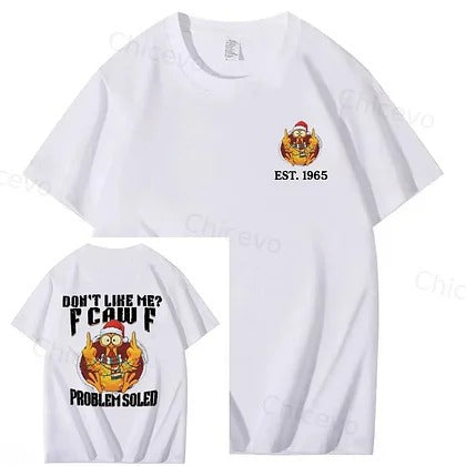 Don’t Like Me? F Caw F Funny Chicken Graphic T-Shirt