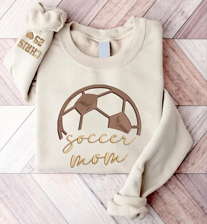 "Sports Mom MVP" Custom Embroidered Hoodie - Canvasgiftco