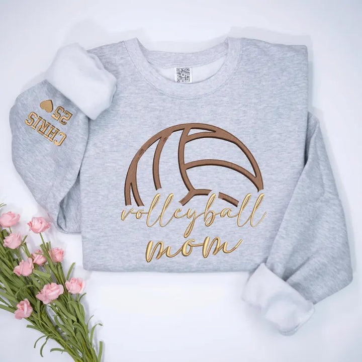 "Sports Mom MVP" Custom Embroidered Hoodie - Canvasgiftco