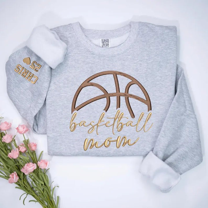 "Sports Mom MVP" Custom Embroidered Hoodie - Canvasgiftco