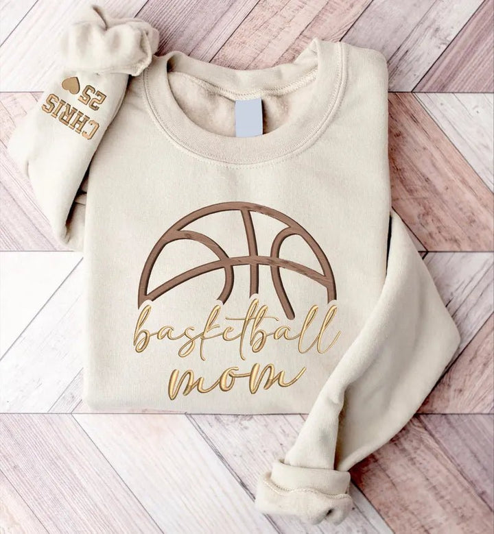 "Sports Mom MVP" Custom Embroidered Hoodie - Canvasgiftco