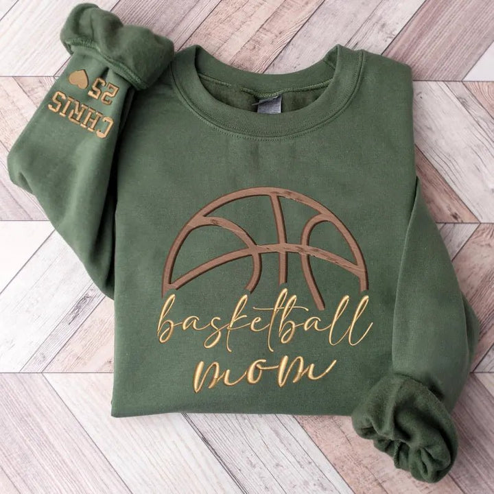 "Sports Mom MVP" Custom Embroidered Hoodie - Canvasgiftco