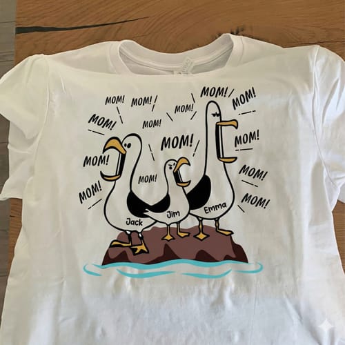 Seagull Mom Mom Mom - Personalized Shirt - Funny Mother's Day Gift For Mom
