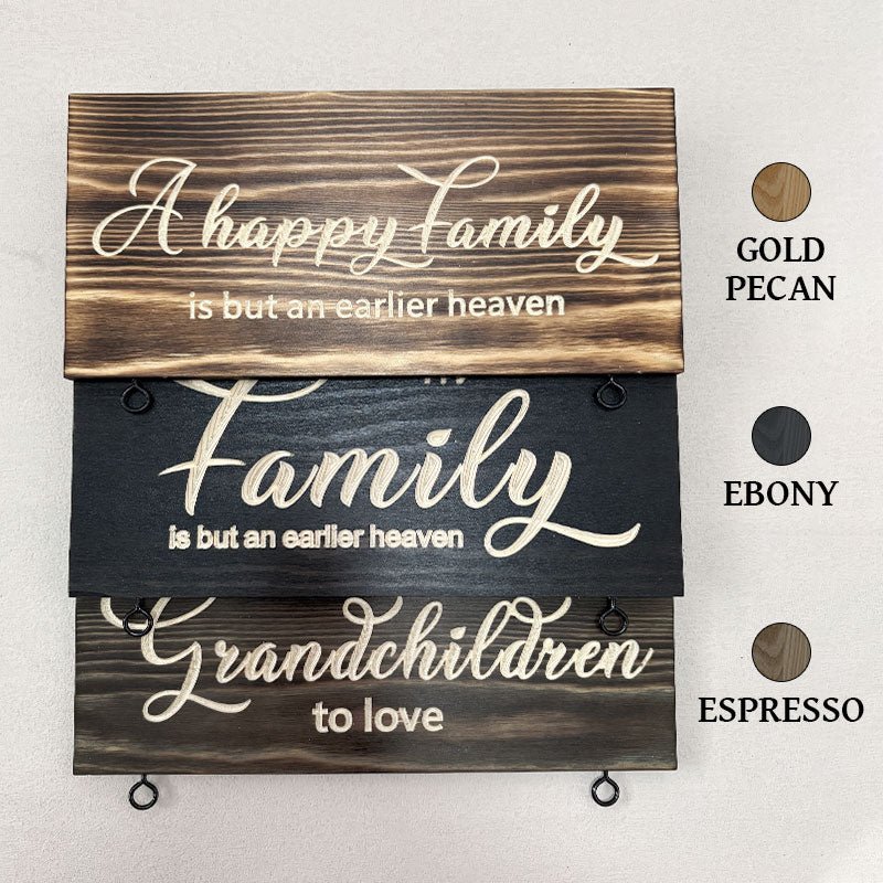 🆕 Upgraded Personalized Grandkids Hanging Sign | 2025 Version Engraved Design - Canvasgiftco