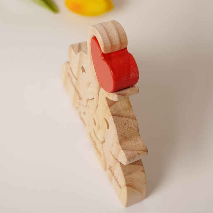 Wooden Elephant Family Puzzle | Family Keepsake Gift - Canvasgiftco