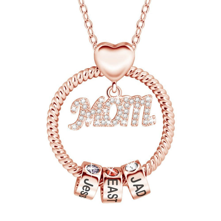 Custom Birthstone Necklace for Mom - Canvasgiftco